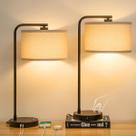 Conjunto de luminárias de mesa com 2 LEDs reguláveis USB Seaside Village