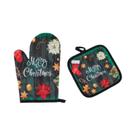 Conjunto De Luvas Anti-Quente Para Cozinha De Natal, Luvas Para Churrasco E Forno, Luvas Para Conjunto De Luvas Anti-Quente Para Cozinha De Natal, Luvas Para Churrasco E Forno, Luvas Para