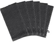 Conjunto de luvas de banho COTTON CRAFT Euro Spa Waffle Weave Toalha x6 cinza