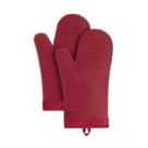Conjunto de luvas de forno KitchenAid Ribbed Soft Silicone Passion Red