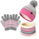 Conjunto de luvas e gorro de inverno para crianças de 2 a 7 anos FZ Conjunto de luvas e gorro de inverno para crianças de 2 a 7 anos FZ
