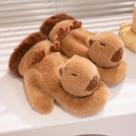 Conjunto De Luvas, Gorro E Cachecol De Pelúcia Quente E Macio Com Tema De Capivara E Pinguim Para