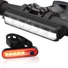 Conjunto de luzes de bicicleta QANGEL Bright LED USB-C recarregável à prova d'água