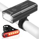Conjunto de luzes de bicicleta WASAGA 3000 lúmens USB recarregável
