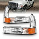 Conjunto de Luzes de Seta do Para-choque Dianteiro AmeriLite Ford Excursion Conjunto de Luzes de Seta do Para-choque Dianteiro AmeriLite Ford Excursion