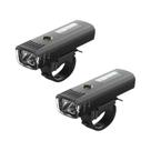 Conjunto De Luzes LED Para Bicicleta Recarregáveis Por USB 1000LM Com Sensor Inteligente, Luzes De