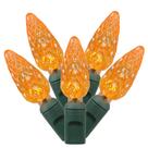 Conjunto de luzes LED Vickerman 100 Light C6 Orange on Green Wire