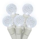 Conjunto de luzes LED Vickerman 100 Light G12 Cool White em fio branco Conjunto de luzes LED Vickerman 100 Light G12 Cool White em fio branco