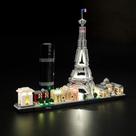 Conjunto de luzes LIGHTAILING para arquitetura Paris Lego 21044