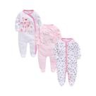 Conjunto De Macacões De Algodão Para Bebês Meninas E Meninos 0-12M Manga Longa Primavera Outono Conjunto De Macacões De Algodão Para Bebês Meninas E Meninos 0-12M Manga Longa Primavera Outono