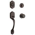 Conjunto de maçaneta e fechadura da porta frontal Kwikset Belleview