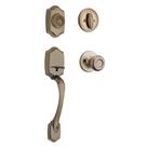Conjunto de maçaneta e fechadura da porta frontal Kwikset Belleview