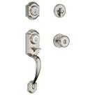 Conjunto de maçaneta e fechadura da porta frontal Kwikset Montara