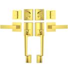 Conjunto de maçanetas de porta TICONN Double Front Heavy Duty Polido