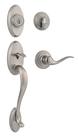 Conjunto de maçanetas e fechaduras dianteiras Kwikset Shelburne
