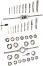 Conjunto de Machos e Matrizes Drill America 45 Peças Aço Carbono 1/4"-1"