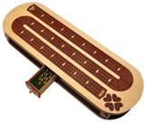 Conjunto de madeira de 4 faixas para cribbage Board PALM ROYAL HANDICRAFTS