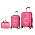 Conjunto de Mala de Viagem Pequena Bordo 10kg mais Média mais Frasqueira As67 Conjunto de Mala de Viagem Pequena Bordo 10kg mais Média mais Frasqueira As67
