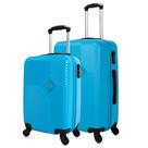 Conjunto de mala de viagem Zug azul P e M Swiss Move