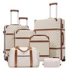 Conjunto de Malas Coolife PC Hardshell com Cadeado TSA e Rodas Spinner