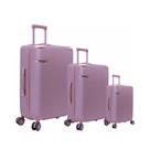 Conjunto De Malas De Viagem Abs Cruzeiro Novara 114 Rodas Giro 360º Cadeado Tsa 3 Peças P/m/g Rosê