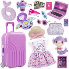 Conjunto de Malas de Viagem para Boneca Srua Don de 18 Polegadas - com Acessórios