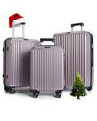 Conjunto de Malas LIGHT FLIGHT 20" 24" 28" Spinner com Cadeado TSA