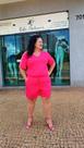 Conjunto de Malha com Faixas Laterais Pink