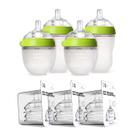 Conjunto de Mamadeiras Comotomo Green - 2 de 150ml e 2 de 250ml