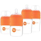 Conjunto de mamadeiras Opyum, pacote com 4 unidades, 150 ml+260 ml, fluxo médio lento