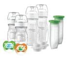 Conjunto de mamadeiras Playtex Baby Nurser Newborn com forros 120 ml 240 mL