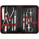 Conjunto de manicure MarQus, kit de higiene de 12 peças com estojo de couro