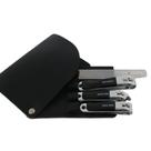 Conjunto de Manicure Unissex de Luxo Inox_Estojo Preto - Smactudo