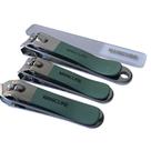 Conjunto de Manicure Unissex de Luxo Inox_Estojo Verde - Smactudo