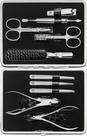 Conjunto de manicure ZWILLING de 10 peças com estojo de couro genuíno