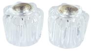 Conjunto de Manoplas para Torneira Valterra PF287031 em Acrílico Transparente