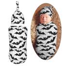 Conjunto de Manta Envolvente y Gorro para Bebé Muishi 53x27 cm Suave