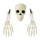 Conjunto de mãos de caveira e esqueleto de Halloween para decoração de jardim Conjunto de mãos de caveira e esqueleto de Halloween para decoração de jardim