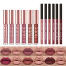 Conjunto de maquiagem Beauty Glazed 12 batons e 6 delineadores de lábios Conjunto de maquiagem Beauty Glazed 12 batons e 6 delineadores de lábios