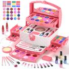 Conjunto de maquiagem GirlsHome Kids Frozen Pink com 56 unidades de 3 a 12 anos