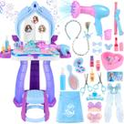 Conjunto de maquiagem infantil Princess Vanity Set FHOZGECY de 3 a 5 anos