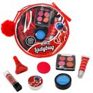Conjunto de maquiagem Miraculous Ladybug Kids com esmalte e giz de cabelo