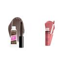 Conjunto de maquiagem NYX Brow Glue Extreme Hold Dark Brown & Gloss