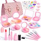 Conjunto de maquiagem para crianças de 3 a 8 anos com maquiagem e bolsa fingidas