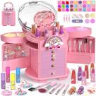 Conjunto de maquiagem PERRYHOME Kids para meninas de 3 a 12 anos com 63 unidades