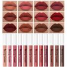 Conjunto de maquiagem QiBest Velvet Matte Liquid Lipstick 12 unidades