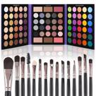 Conjunto de maquiagem UCANBE Eyeshadow Palette com 15 pincéis de 86 cores