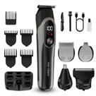 Conjunto de máquina de cortar cabelo multifuncional 6 em 1 para homens com carga USB