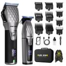 Conjunto de máquina de cortar e aparar cabelo FADEKING Pro 2600mAh sem fio