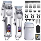 Conjunto de máquinas de cortar e aparar cabelo CIICII para homens sem fio